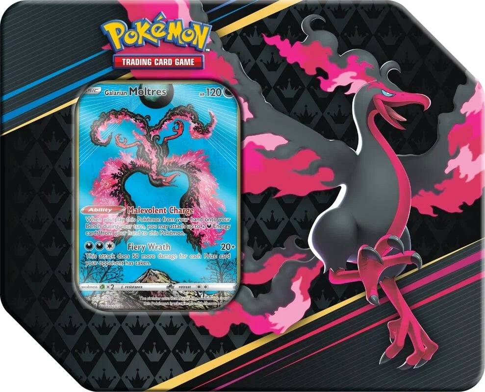 Crown Zenith Special Art 7" Tin - Galarian Moltres - Lockett Labs UK