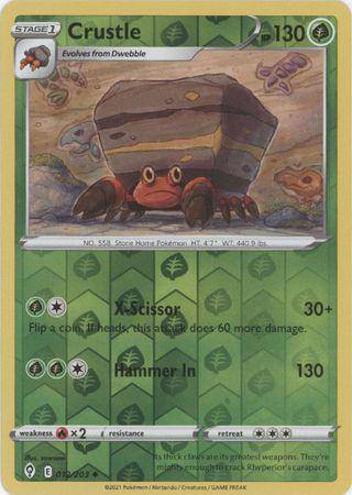 Crustle : EVOLVING SKIES (Reverse holo) - 012/203 - Lockett Labs UK