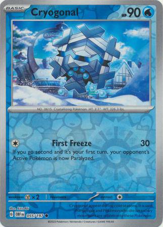 Cryogonal : OBSIDIAN FLAMES (Reverse holo) - 055/197