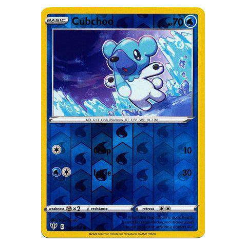 Cubchoo : DARKNESS ABLAZE (Reverse holo) - 048/189