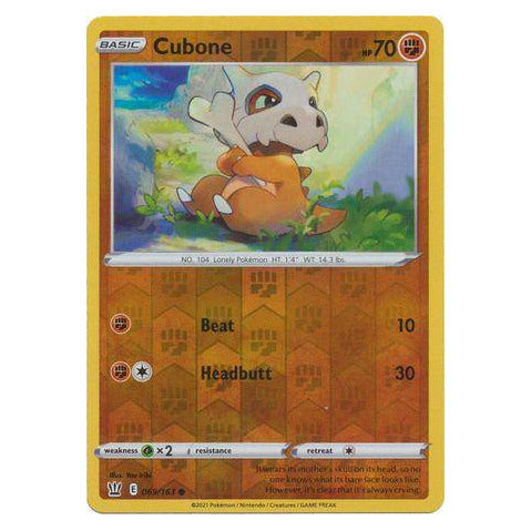 Cubone : BATTLE STYLES (Reverse holo) - 069/163