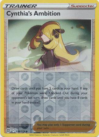 Cynthia's Ambition : BRILLIANT STARS (Reverse holo) - 138/172 - Lockett Labs UK
