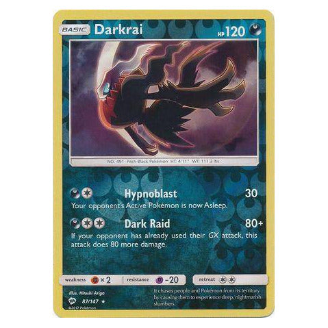 Darkrai : BURNING SHADOWS (Reverse holo) - 87/147