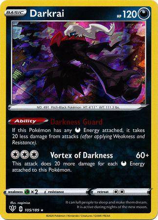 Darkrai : DARKNESS ABLAZE (Holo) - 105/189 - Lockett Labs UK
