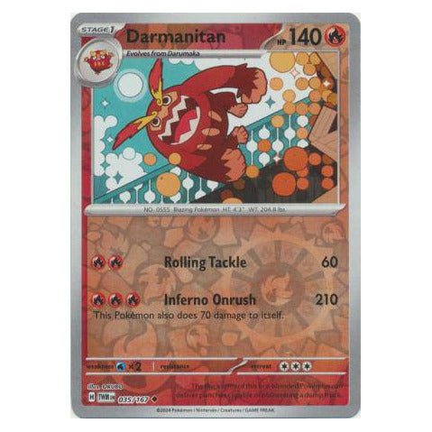 Darmanitan : TWILIGHT MASQUERADE (Reverse holo) - 035/167