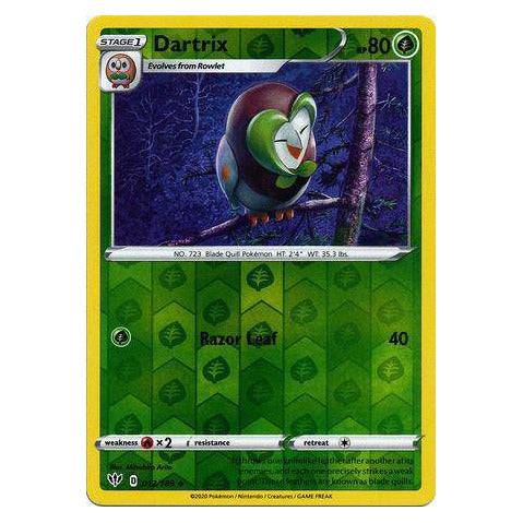Dartrix : DARKNESS ABLAZE (Reverse holo) - 012/189