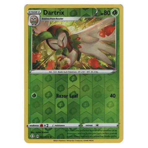 Dartrix : SHINING FATES (Reverse holo) - 007/072