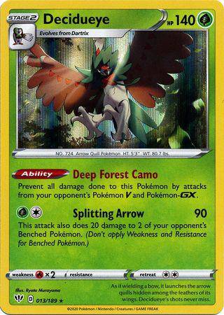 Decidueye : DARKNESS ABLAZE (Holo) - 013/189 - Lockett Labs UK