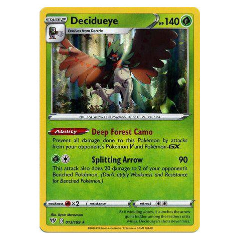 Decidueye : DARKNESS ABLAZE (Holo) - 013/189