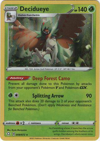 Decidueye : SHINING FATES (Holo) - 008/072 - Lockett Labs UK