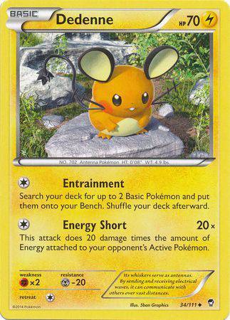Dedenne : FURIOUS FISTS - 34/111 - Lockett Labs UK