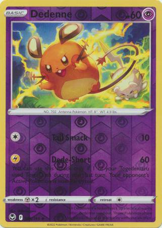 Dedenne : SILVER TEMPEST (Reverse holo) - 085/195