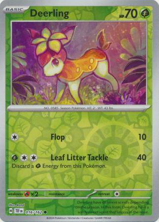 Deerling : TEMPORAL FORCES (Reverse holo) - 016/162