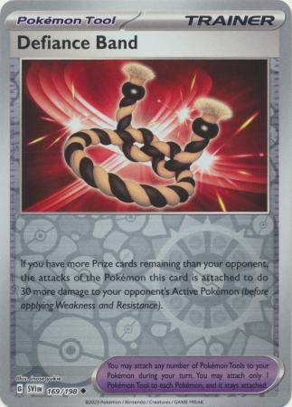 Defiance Band : SCARLET & VIOLET BASE (Reverse holo) - 169/198 - Lockett Labs UK