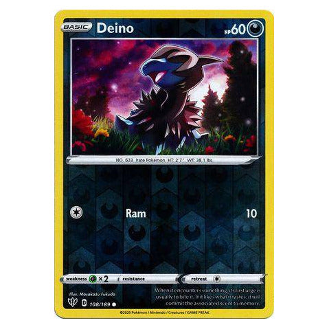 Deino : DARKNESS ABLAZE (Reverse holo) - 108/189