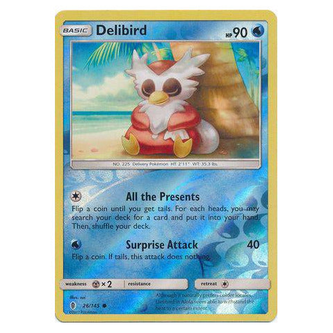 Delibird : GUARDIANS RISING (Reverse holo) - 26/145