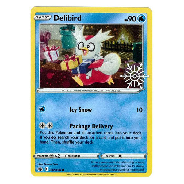 Delibird : PROMO (Holo) (Snowflake Stamp) - 032/198