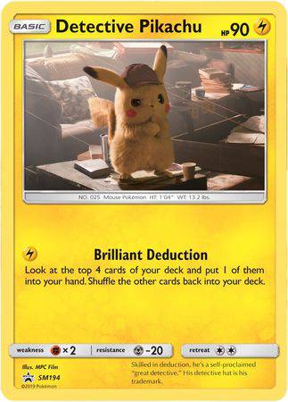 Detective Pikachu : PROMO (Holo) - SM194 - Lockett Labs UK