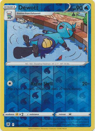 Dewott : ASTRAL RADIANCE (Reverse holo) - 042/189 - Lockett Labs UK