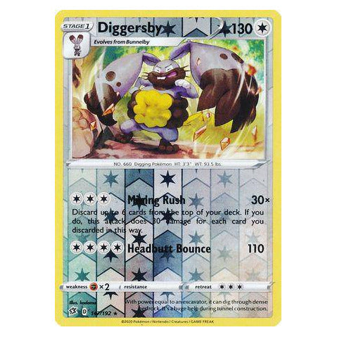 Diggersby : REBEL CLASH (Reverse holo) - 147/192