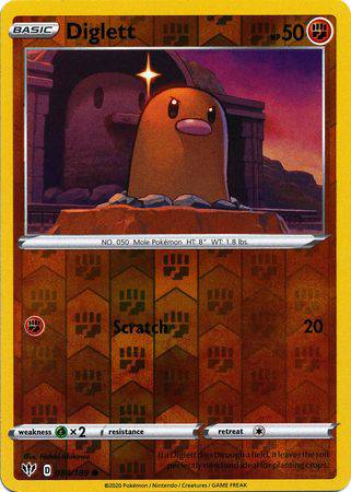 Diglett : DARKNESS ABLAZE (Reverse holo) - 084/189