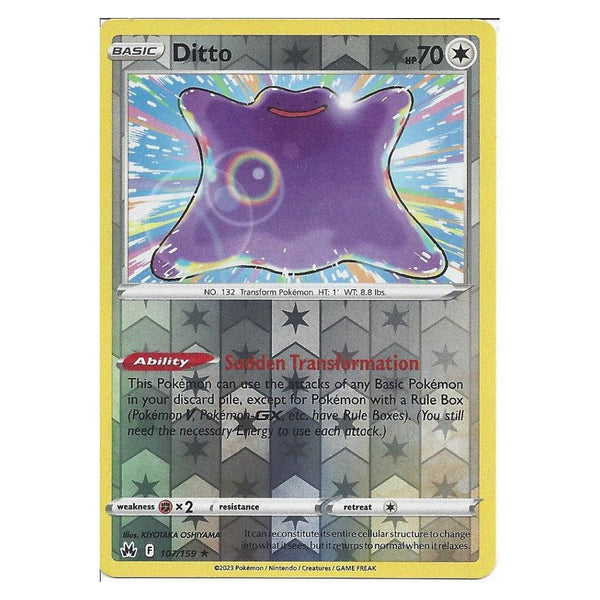 Ditto : CROWN ZENITH (Reverse holo) - 107/159