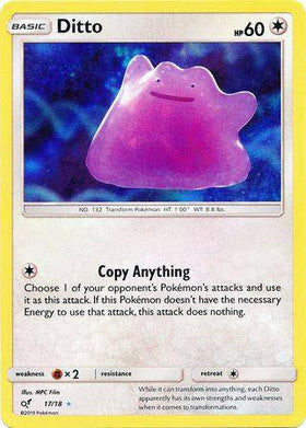 Lockett Labs Ditto: Detective Pikachu (Holo) card featuring a pink Ditto with HP 60 and attack details.