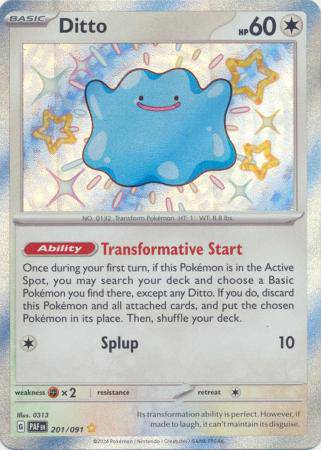 Ditto : PALDEAN FATES - 201/091 - Lockett Labs UK