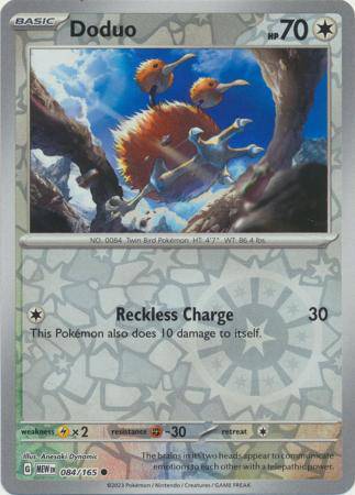 Doduo : 151 (Reverse holo) - 084/165 - Lockett Labs UK