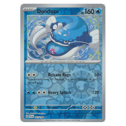Dondozo : SCARLET & VIOLET BASE (Reverse holo) - 061/198