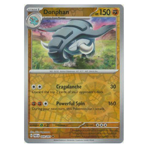 Donphan : PALDEAN FATES (Reverse holo) - 049/091