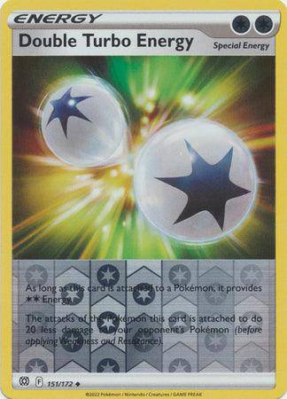 Double Turbo Energy : BRILLIANT STARS (Reverse holo) - 151/172 - Lockett Labs UK