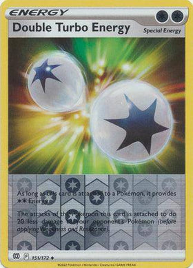 Double Turbo Energy : BRILLIANT STARS (Reverse holo) - 151/172 - Lockett Labs UK