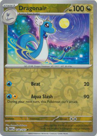 Dragonair : 151 (Reverse holo) - 148/165 - Lockett Labs UK