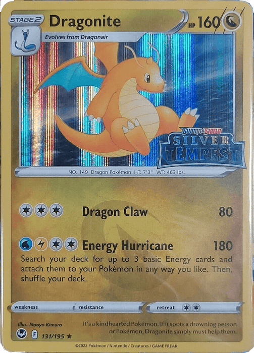 Dragonite : SILVER TEMPEST STAMPED PROMO (Sealed) (Holo) - 131/195