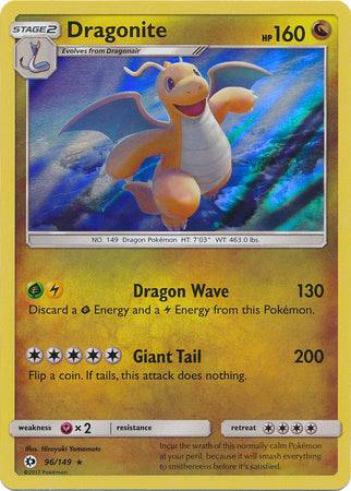 Dragonite : SUN & MOON BASE (Holo) - 96/149 - Lockett Labs UK