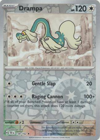 Drampa : TEMPORAL FORCES (Reverse holo) - 138/162 - Lockett Labs UK