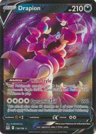 Drapion V : LOST ORIGIN - 118/196 - Lockett Labs UK