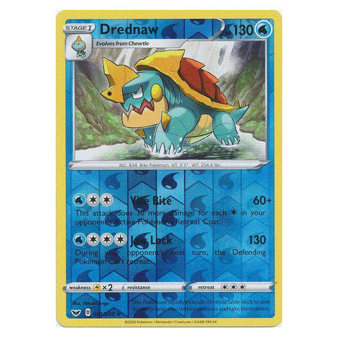Drednaw : SWORD & SHIELD BASE (Reverse holo) - 061/202
