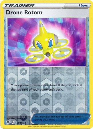 Drone Rotom : VIVID VOLTAGE (Reverse holo) - 151/185 - Lockett Labs UK