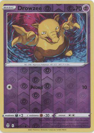 Drowzee : EVOLVING SKIES (Reverse holo) - 061/203 - Lockett Labs UK