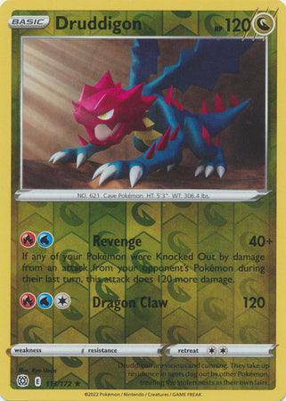 Druddigon : BRILLIANT STARS (Reverse holo) - 113/172