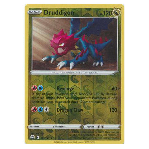 Druddigon : BRILLIANT STARS (Reverse holo) - 113/172