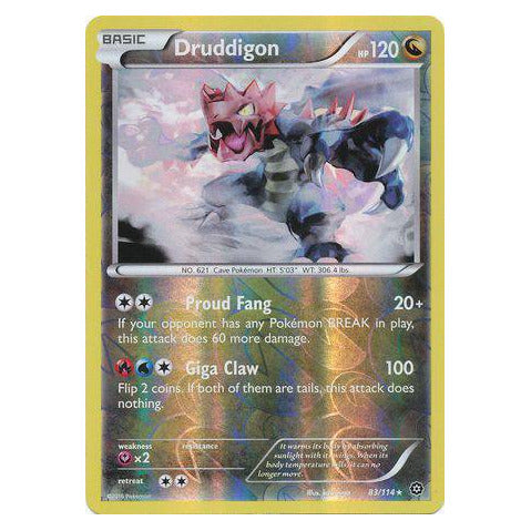 Druddigon : STEAM SIEGE (Reverse holo) - 83/114