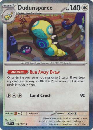 Dudunsparce : TEMPORAL FORCES (Holo) - 129/162 - Lockett Labs UK