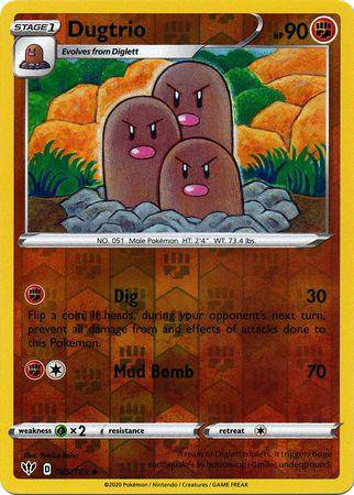 Dugtrio : DARKNESS ABLAZE (Reverse holo) - 085/189 - Lockett Labs UK