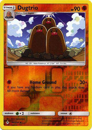 Dugtrio : UNBROKEN BONDS (Reverse holo) - 86/214 - Lockett Labs UK