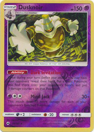 Dusknoir : BURNING SHADOWS (Reverse holo) - 53/147