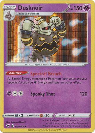 Dusknoir : VIVID VOLTAGE (Holo) - 071/185