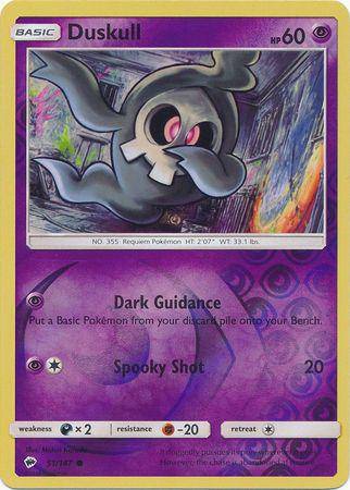 Duskull : BURNING SHADOWS (Reverse holo) - 51/147 - Lockett Labs UK